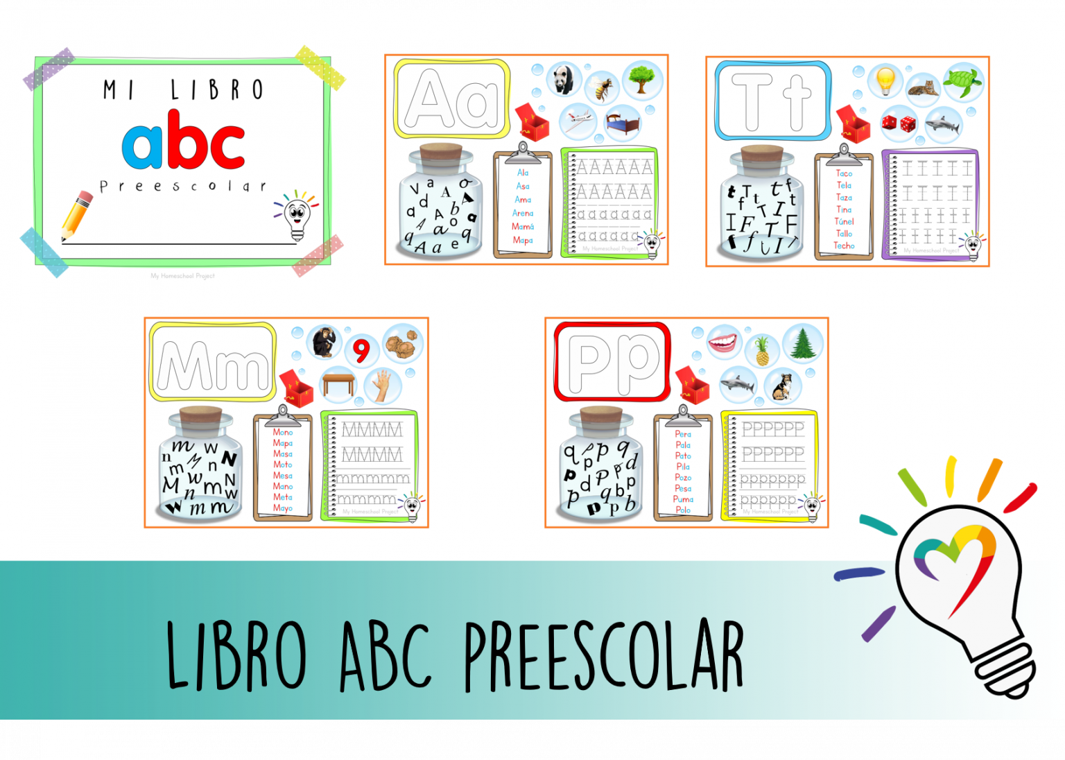 Libro Abc Preescolar Lectoescritura My Homeschool Project